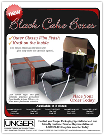 black bakery boxes